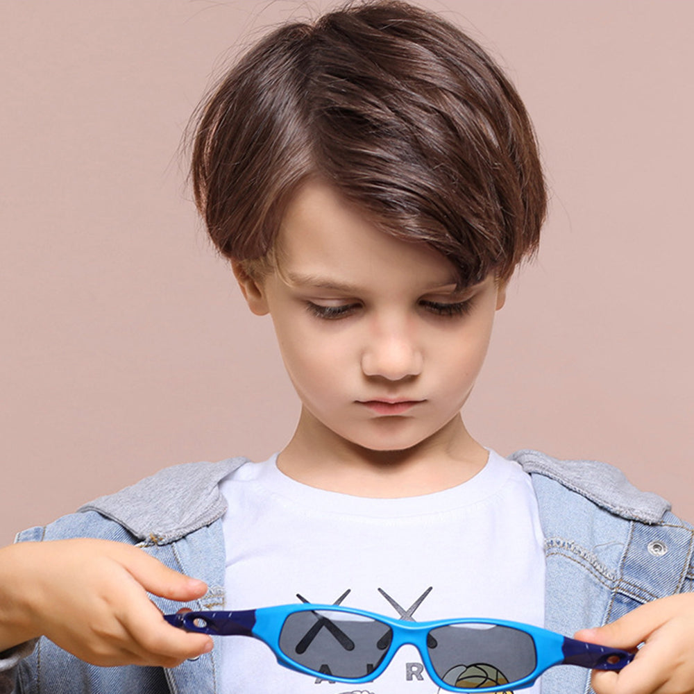 Otroška športna sončna očala Techsuit 816-C8, polarizirana, oranžno-bela