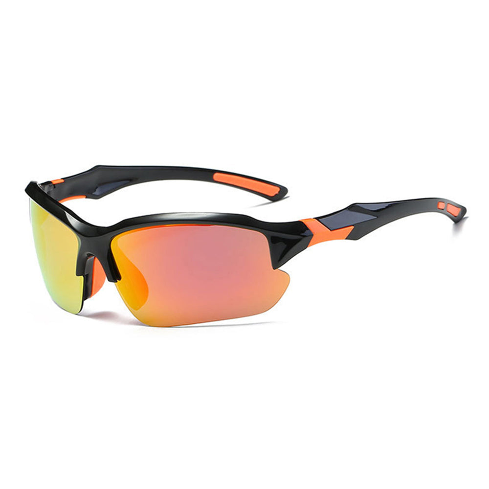 Unisex kolesarska očala Techsuit 9301, UV zaščita, črno-oranžna