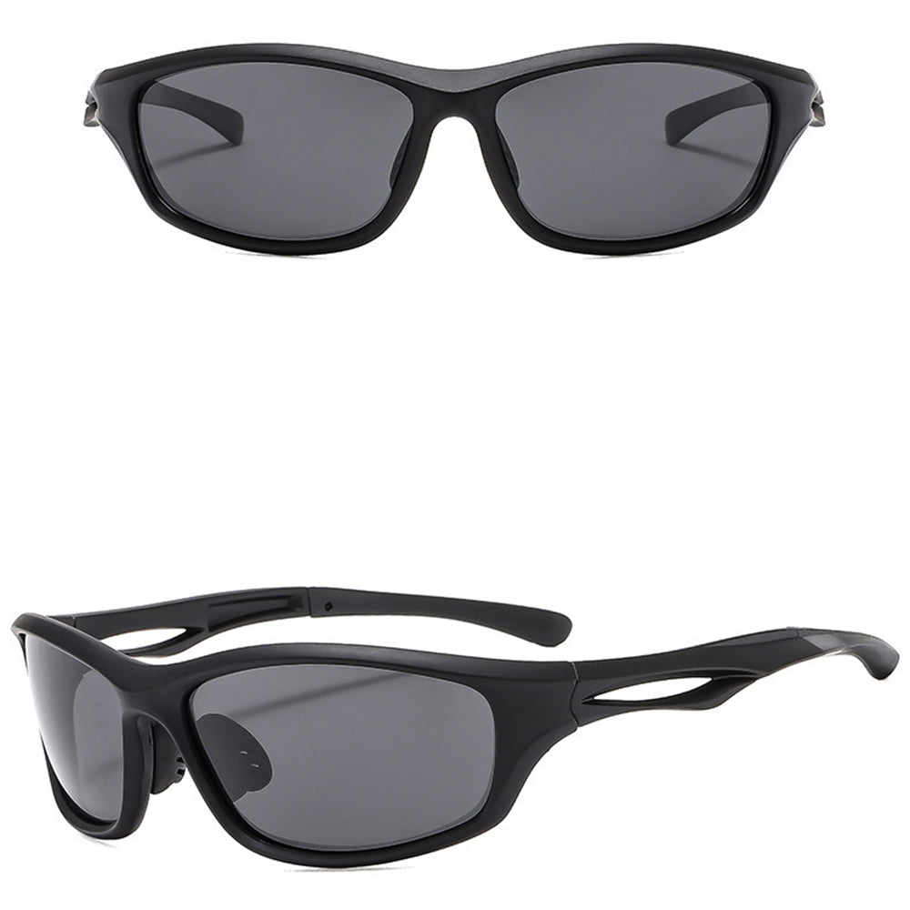 Unisex kolesarska očala Techsuit 9309, polarizirana, črno-siva