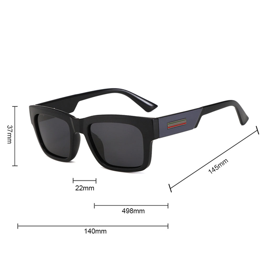 Moške sončna očala Techsuit 8491, polarizirana, UV zaščita, mat črna sivo