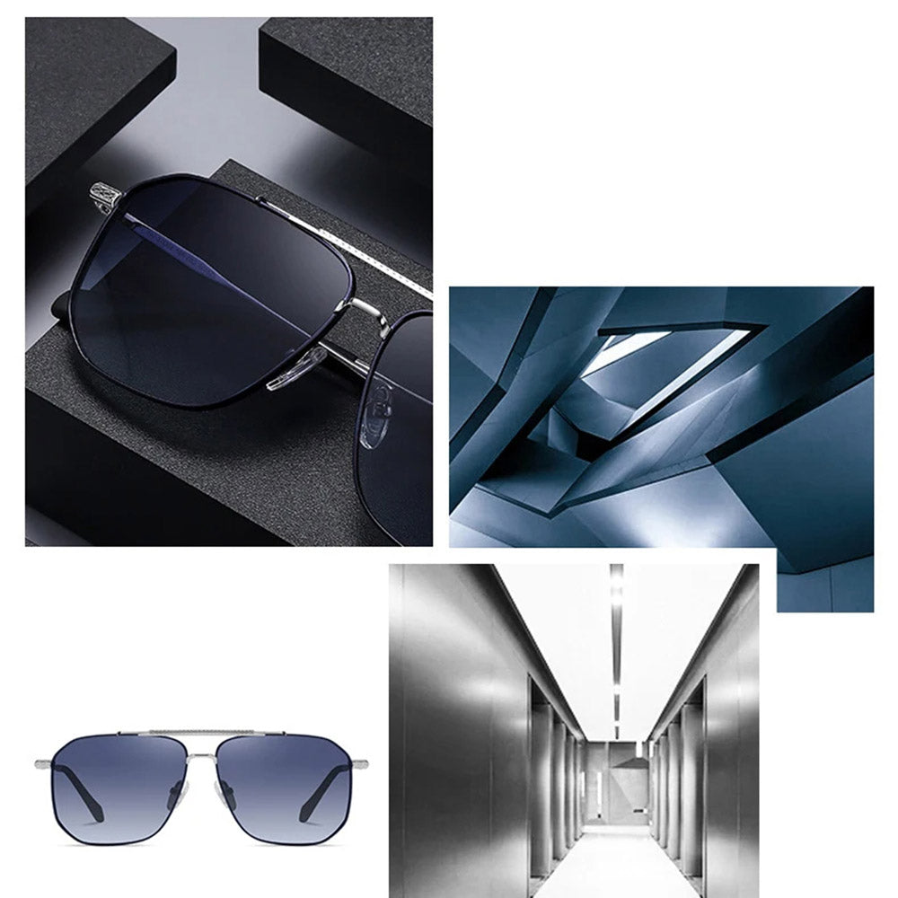 Moška sončna očala Techsuit 8538, polarizirana, UV zaščita, sivo-rjava