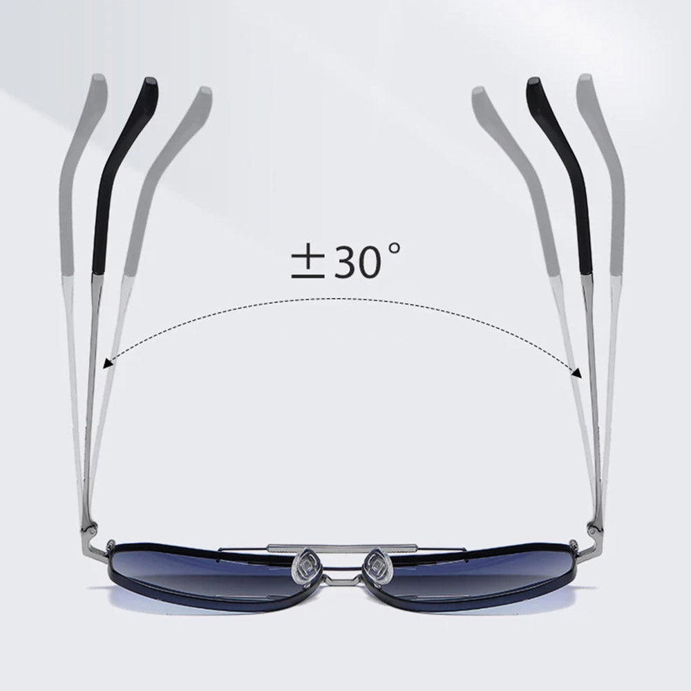 Moški sončna očala Techsuit 8538, polarizirana, UV zaščita, roza zlata vijolična