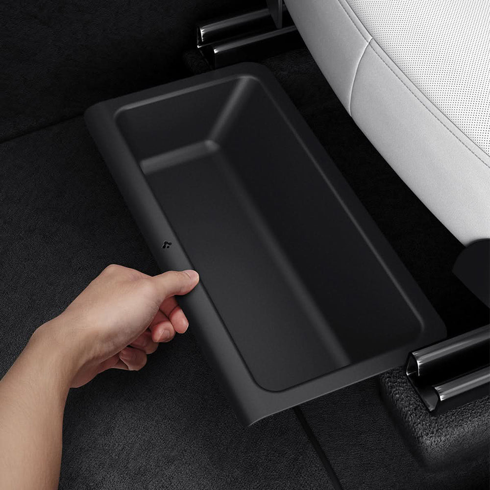 Avto organizator Spigen TO222J za montažo pod sedež za Tesla Y Juniper, komplet 2 kosa