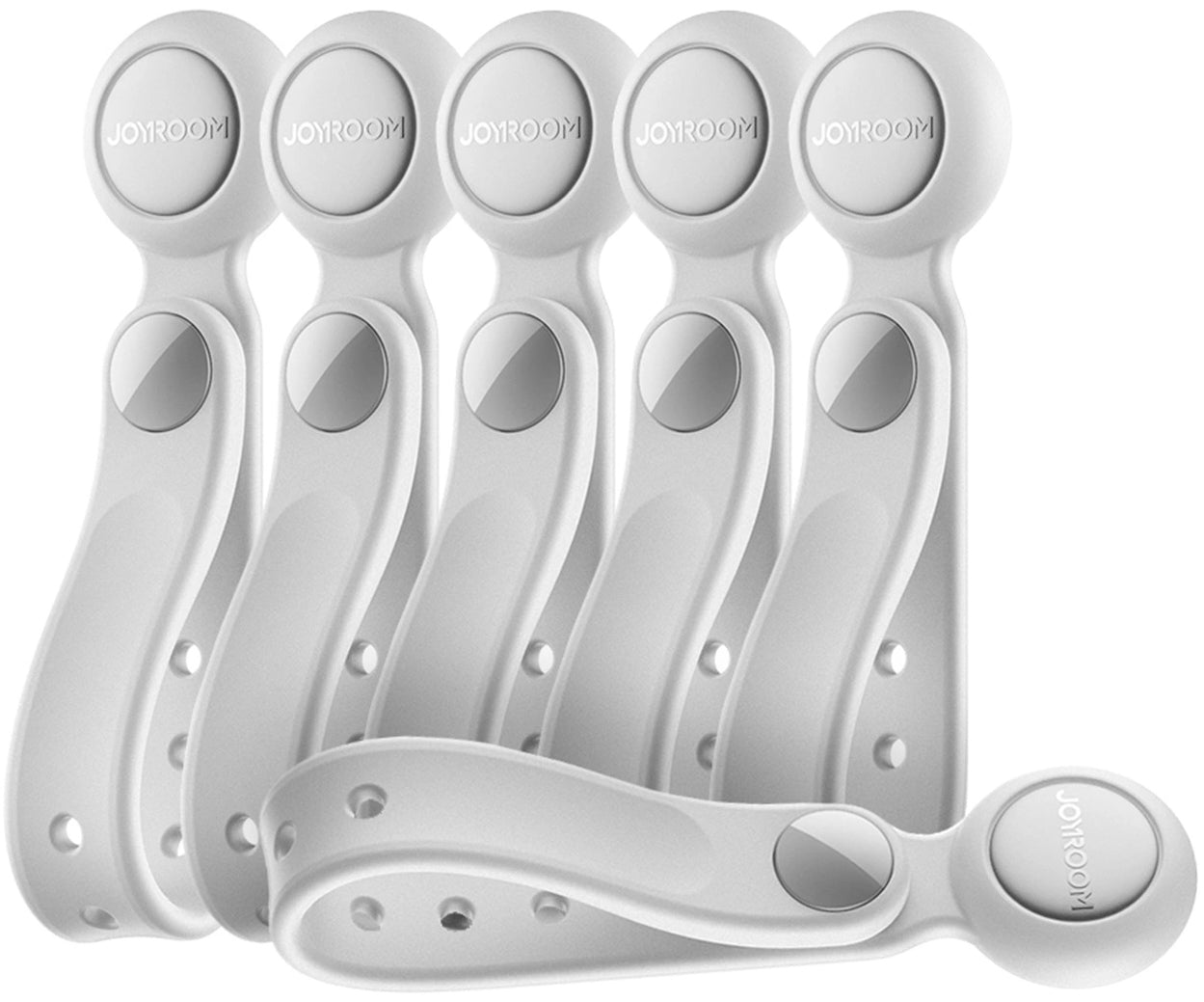 Organizator kablov Joyroom JR-ZS422, Magnetni, Set 6 kosov, Bel