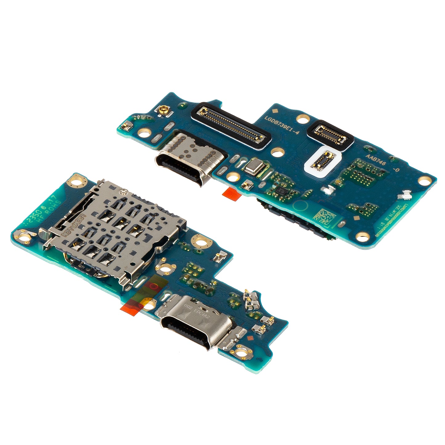 Plošča s priključkom za polnjenje - mikrofon - Realme 12+ / 12 Modul za branje SIM, servisni paket 621024000075