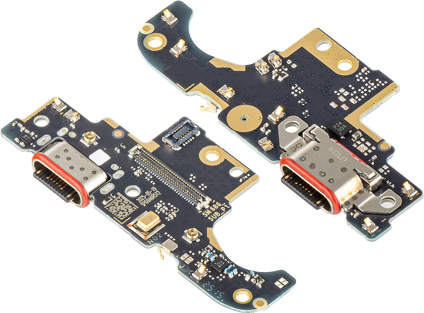 Plošča z priključkom za polnjenje - Mikrofon Motorola Moto G86, Service Pack 5B28C30464