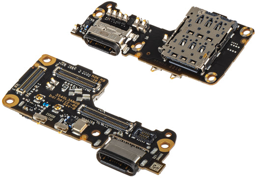 Plošča z priključkom za polnjenje - Mikrofon - Modul čitalca SIM Xiaomi 12S / 12X / 12, Service Pack 5600010L3A00