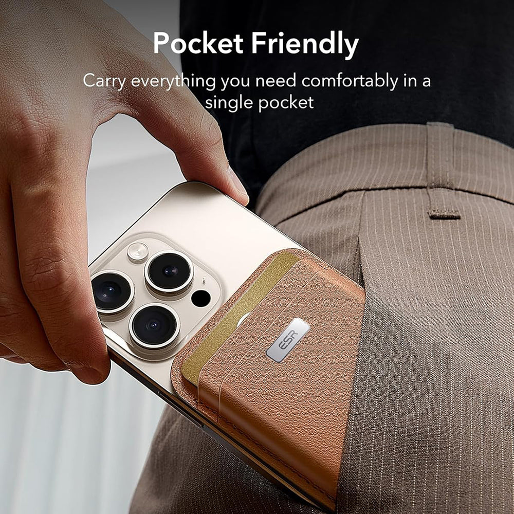 Denarnica Magsafe, ESR, Classic Geo, Rjava