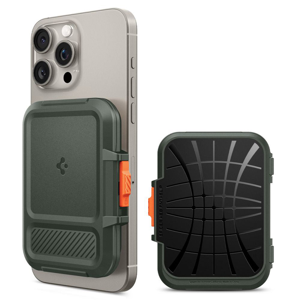Denarnica Magsafe, Spigen, Lock Fit, Zelena AFA08528