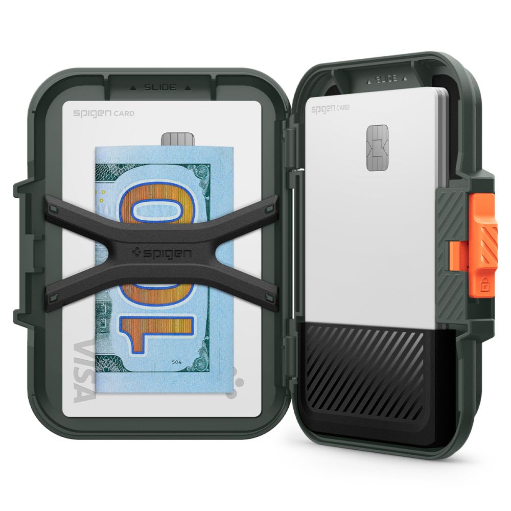 Denarnica Magsafe, Spigen, Lock Fit, Zelena AFA08528