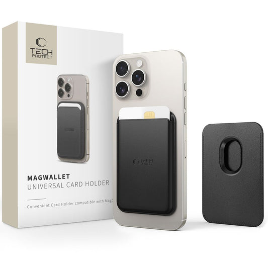 Denarnica MagSafe, Tech-Protect, Magwallet, črna