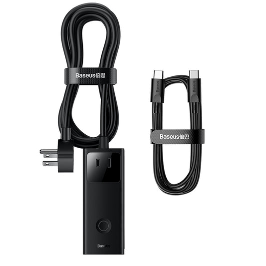 Podaljšek Baseus PowerCombo US, 3 x Vtičnica, Črn PSLA020101