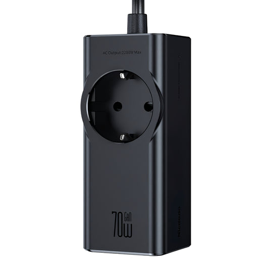 Podaljšek McDodo CH-4620, 1 x Schuko - 1 x USB-A - 2 x USB-C, Črn