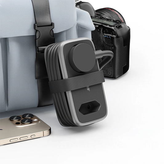 Podaljšek Orico APP, 2 x Schuko - 2 x USB-A - 1 x USB-C, Črno Siva