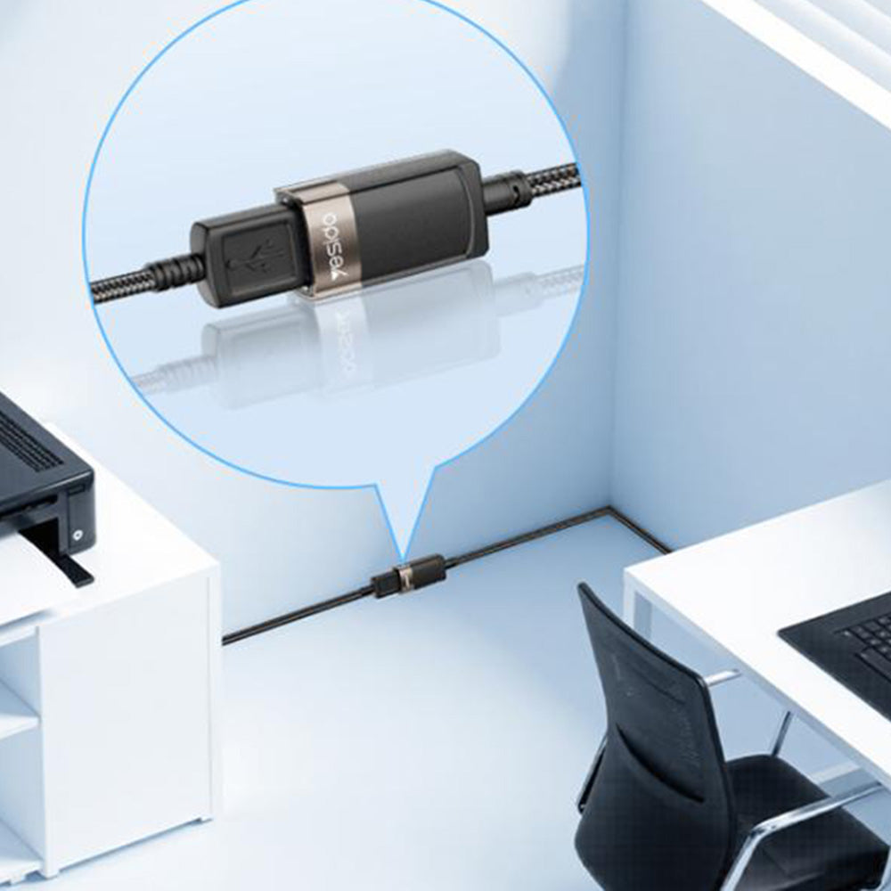 USB podaljšek Yesido GS26, 1.5m, Siv