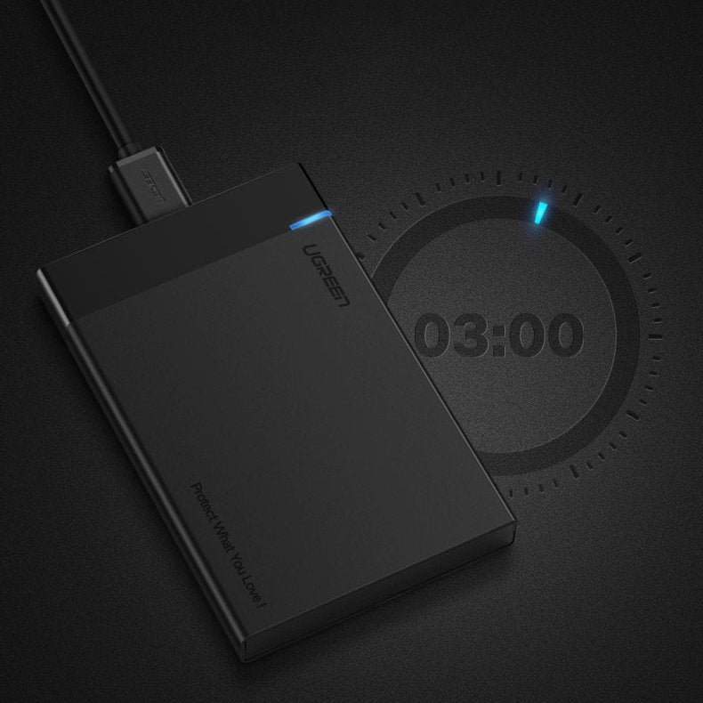 Nosilec UGREEN US221 za HDD / SSD SATA 2.5inch, USB 3.2, Črn