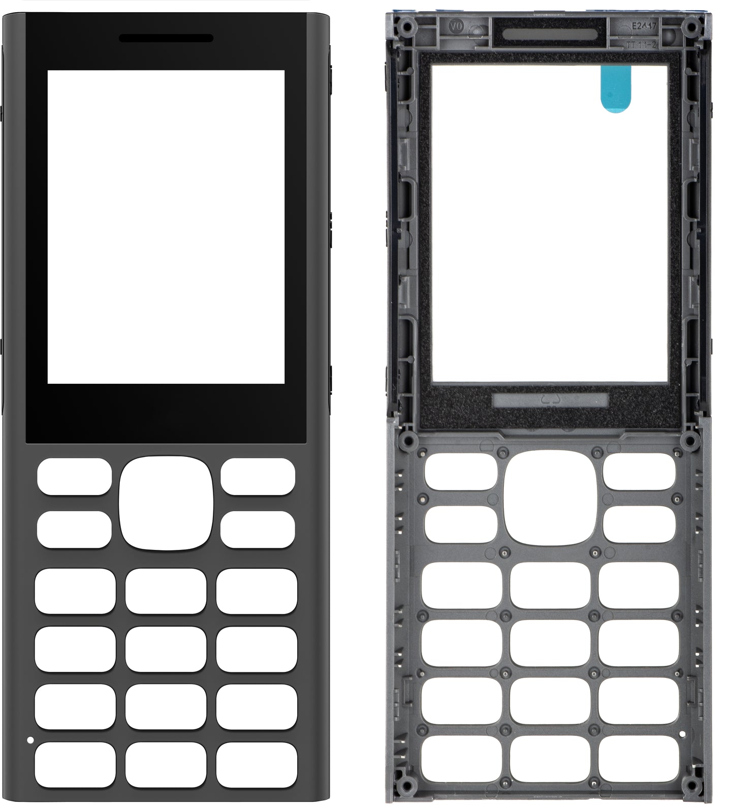 Sprednji pokrov za HMD 130 Music, siv