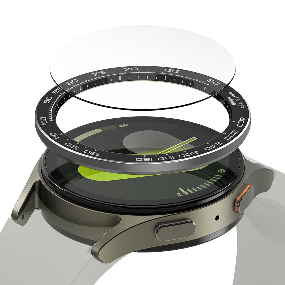 Okvir za zaščito Ringke Premium Styling za Samsung Galaxy Watch7 44mm, Model 1, Črn