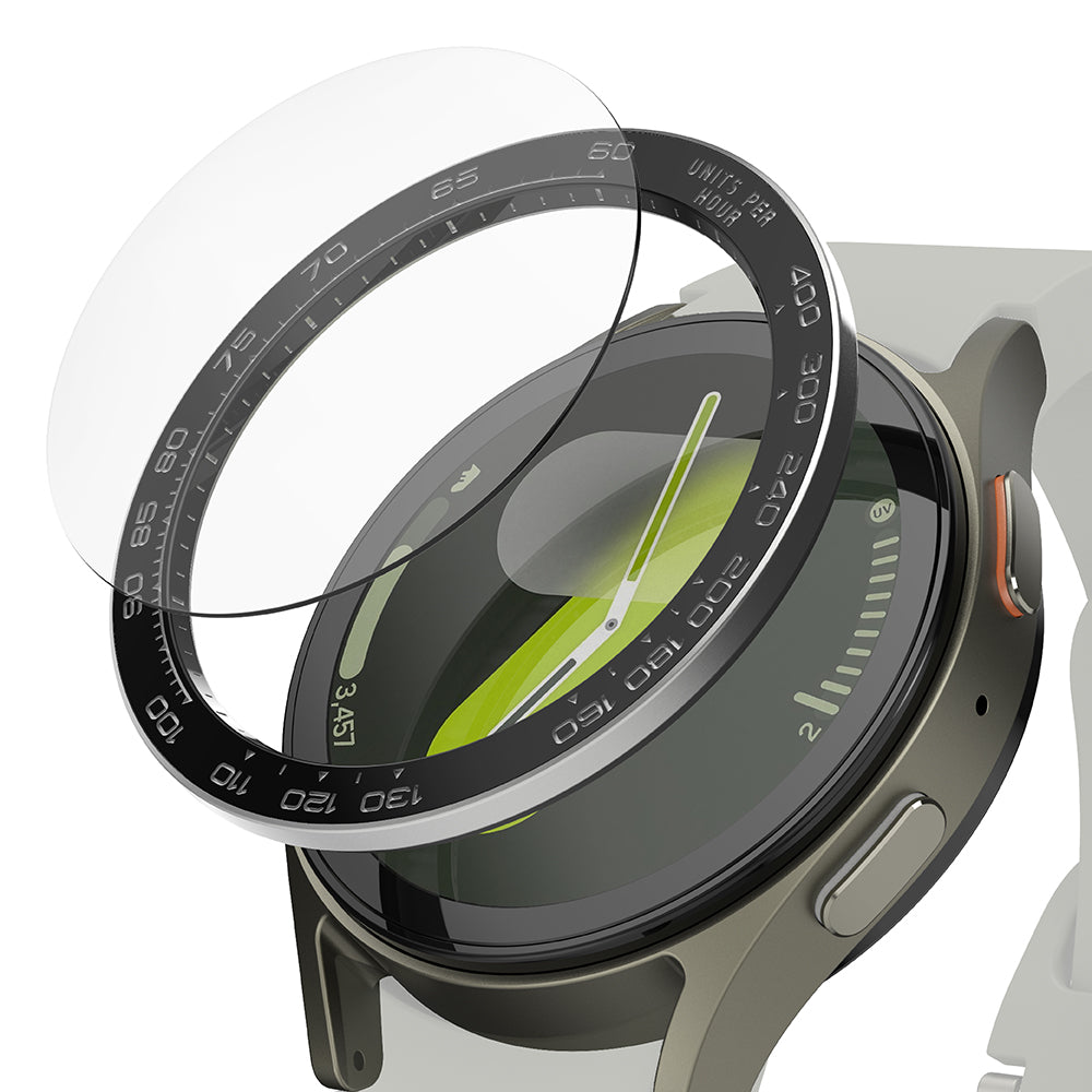 Okvir za zaščito Ringke Premium Styling za Samsung Galaxy Watch7 44mm, Model 1, Črn