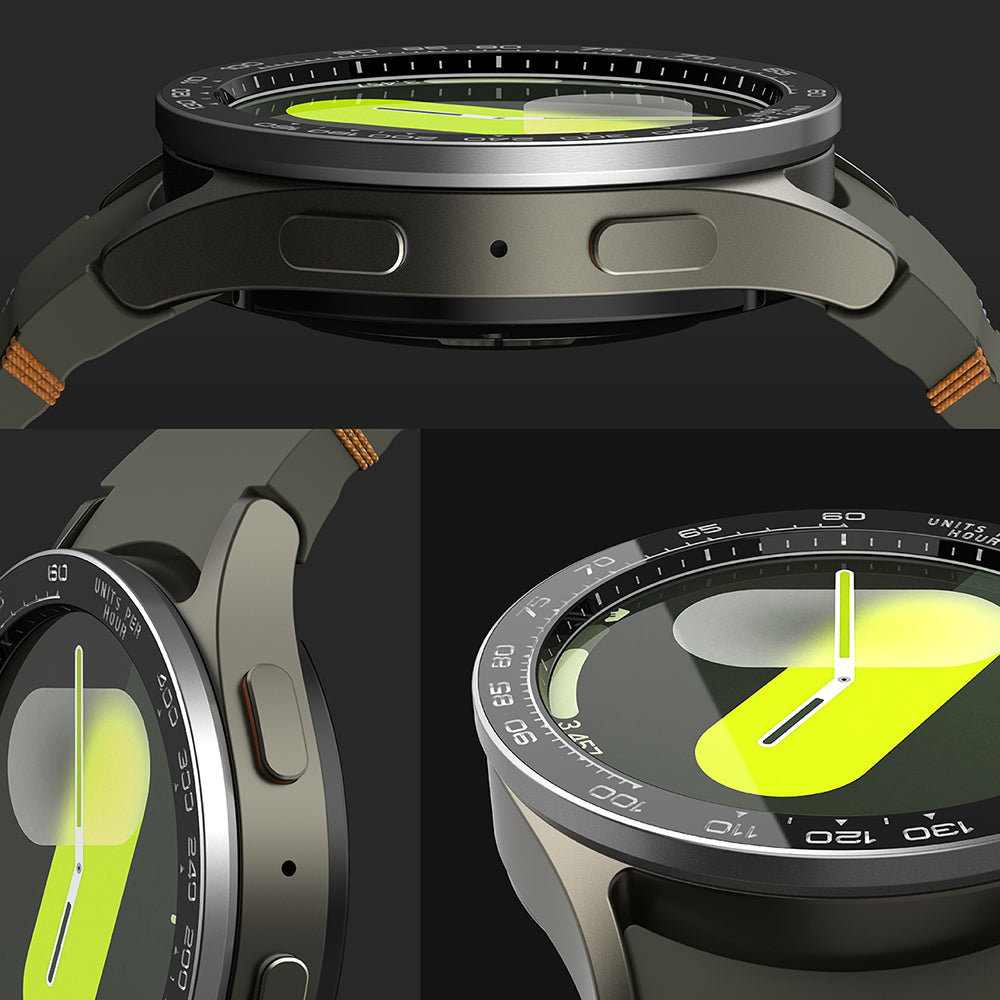 Okvir za zaščito Ringke Premium Styling za Samsung Galaxy Watch7 44mm, Model 1, Črn