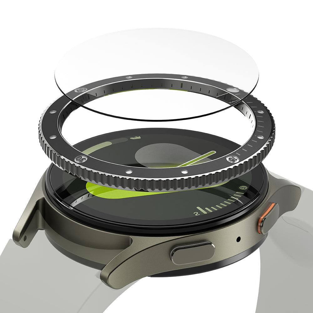 Okvir za zaščito Ringke Premium Styling za Samsung Galaxy Watch7 44mm, Model 2, Črn