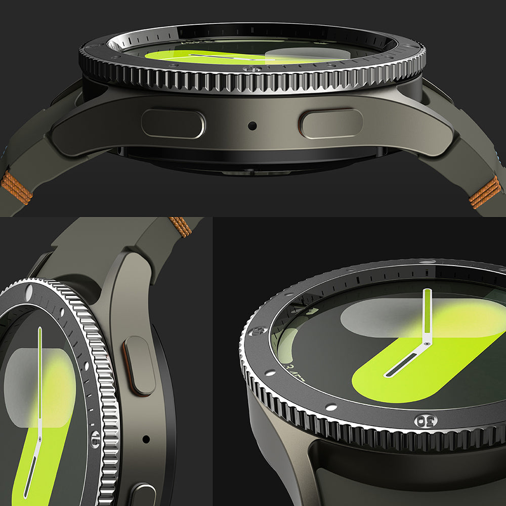 Okvir za zaščito Ringke Premium Styling za Samsung Galaxy Watch7 44mm, Model 2, Črn