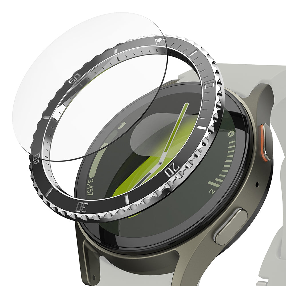 Okvir za zaščito Ringke Premium Styling za Samsung Galaxy Watch7 44mm, Model 4, Črn