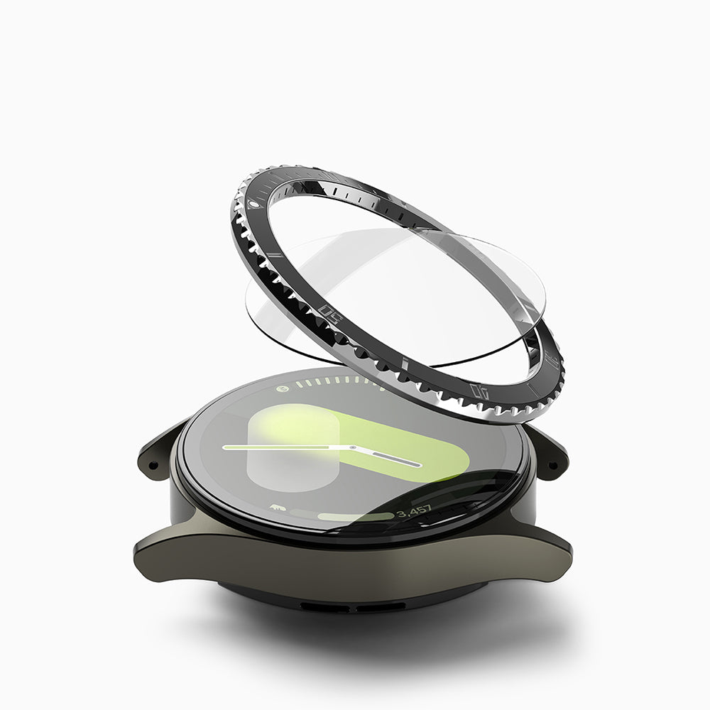 Okvir za zaščito Ringke Premium Styling za Samsung Galaxy Watch7 44mm, Model 4, Črn