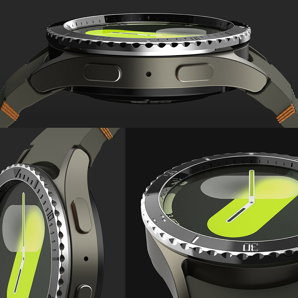 Okvir za zaščito Ringke Premium Styling za Samsung Galaxy Watch7 44mm, Model 4, Črn