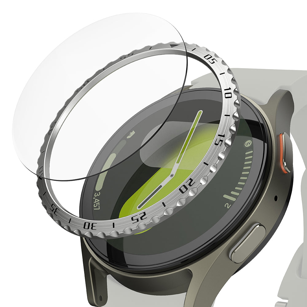 Okvir za zaščito Ringke Styling za Samsung Galaxy Watch7 44mm, Model 5, Srebrn