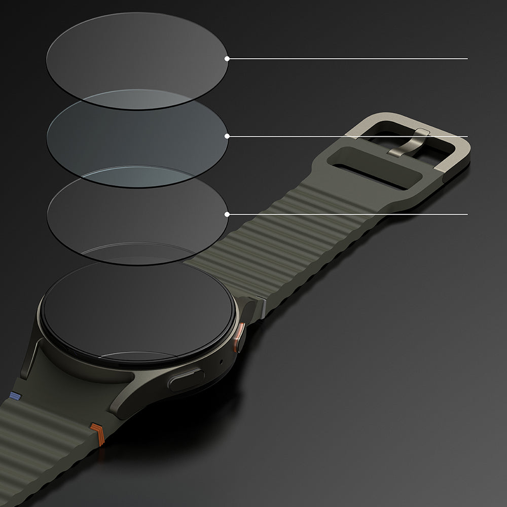 Okvir za zaščito Ringke Styling za Samsung Galaxy Watch7 44mm, Model 5, Srebrn