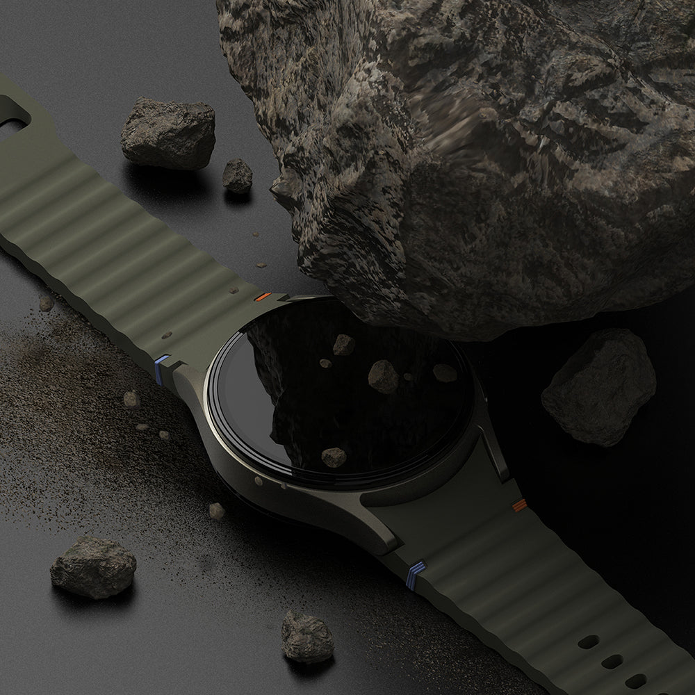 Okvir za zaščito Ringke Styling za Samsung Galaxy Watch7 44mm, Model 5, Srebrn