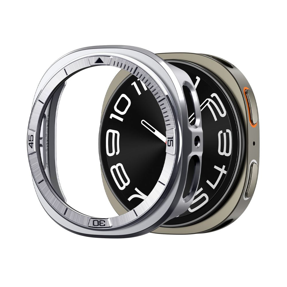 Zaščitni okvir Spigen Tune Pro Pilot za Samsung Galaxy Watch8 44mm, Srebrn ACS10011
