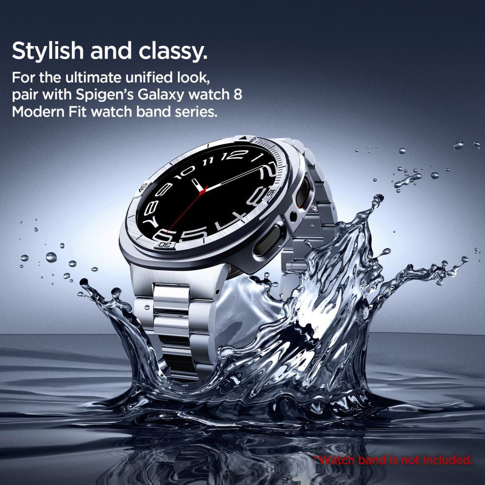 Zaščitni okvir Spigen Tune Pro Pilot za Samsung Galaxy Watch8 44mm, Srebrn ACS10011