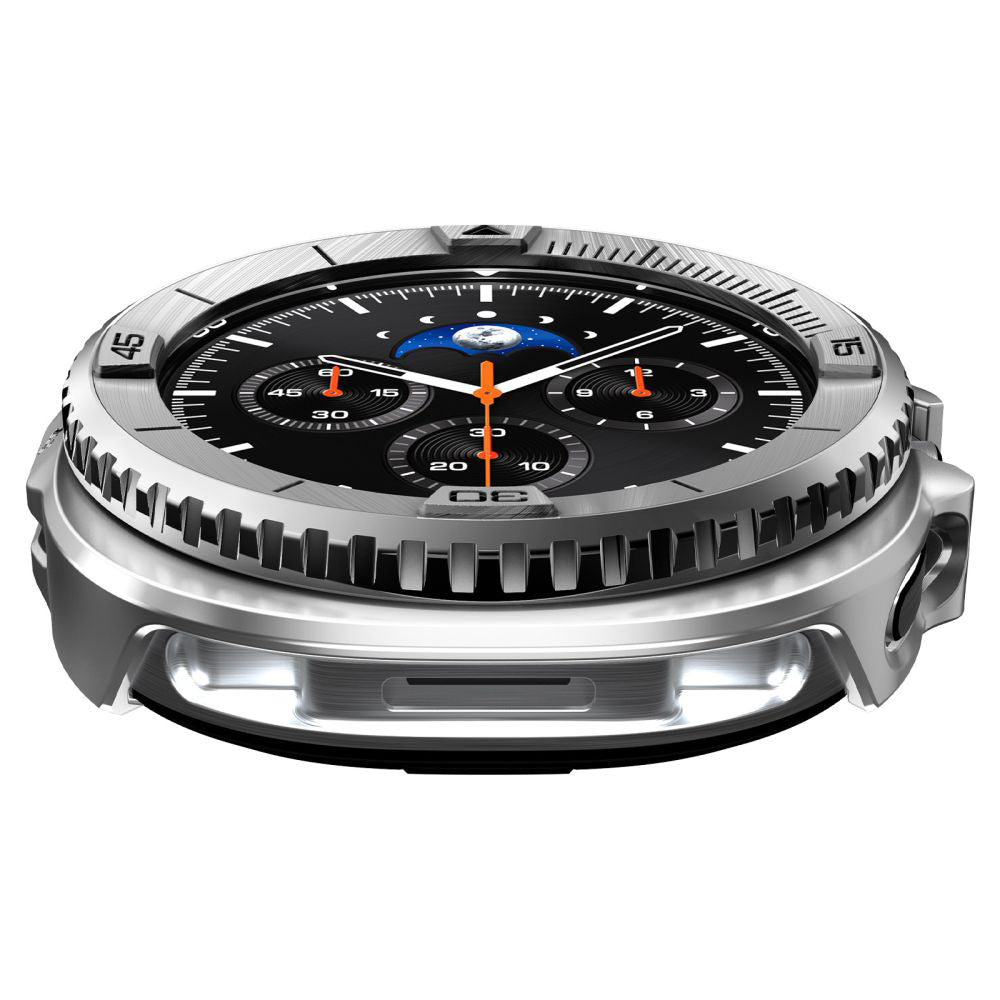 Zaščitni okvir Spigen Tune Pro Pilot za Samsung Galaxy Watch8 Classic, Srebrn ACS10017