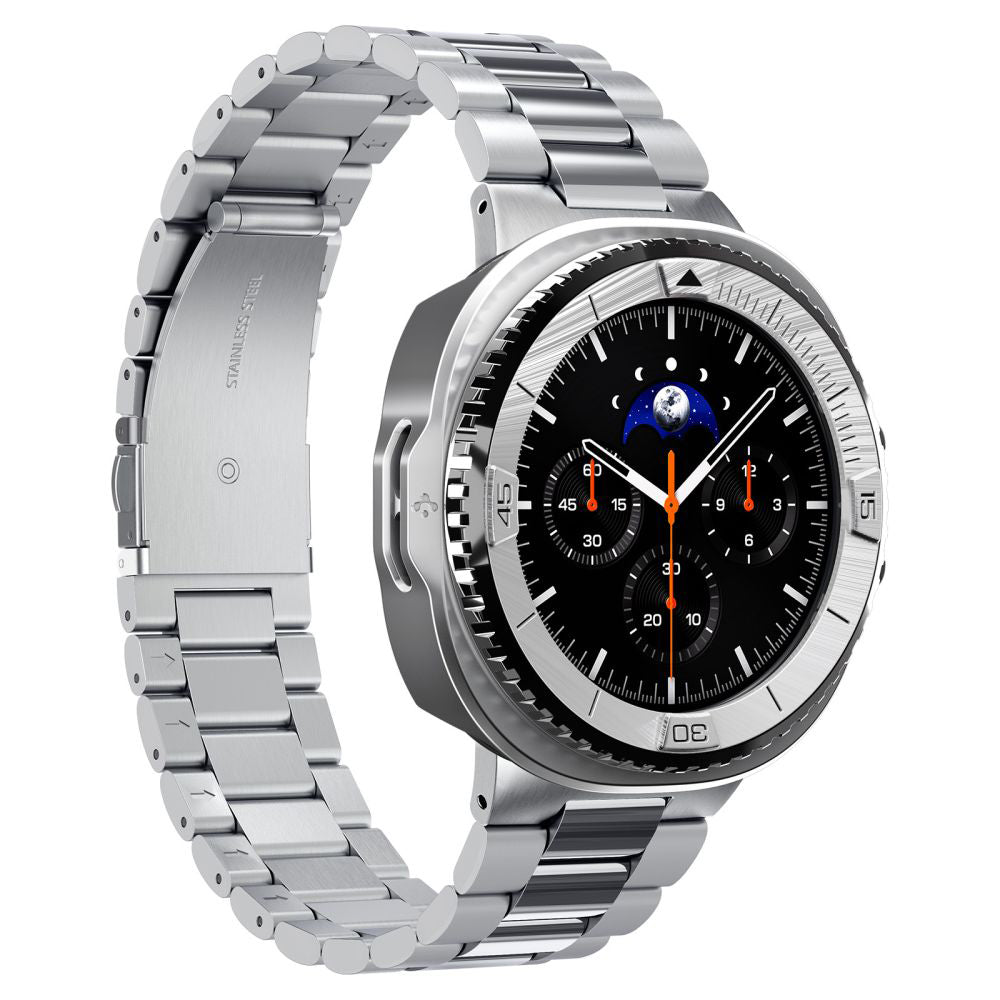 Zaščitni okvir Spigen Tune Pro Pilot za Samsung Galaxy Watch8 Classic, Srebrn ACS10017