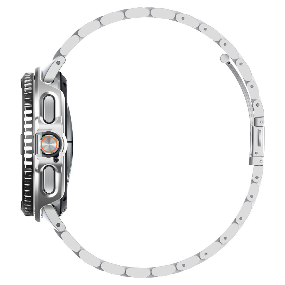 Zaščitni okvir Spigen Tune Pro Pilot za Samsung Galaxy Watch8 Classic, Srebrn ACS10017