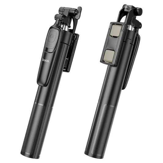 Selfie palica Bluetooth HOCO K19 Soul Live Broadcast, univerzalna, črna