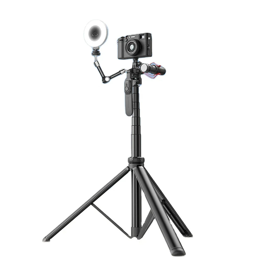 Selfie Stick Bluetooth Techsuit C05, Univerzalen, Črn
