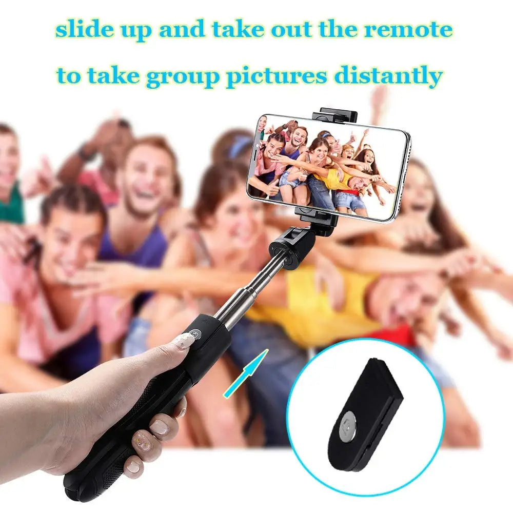 Selfie Stick Bluetooth Techsuit K06, Univerzalen, Črn