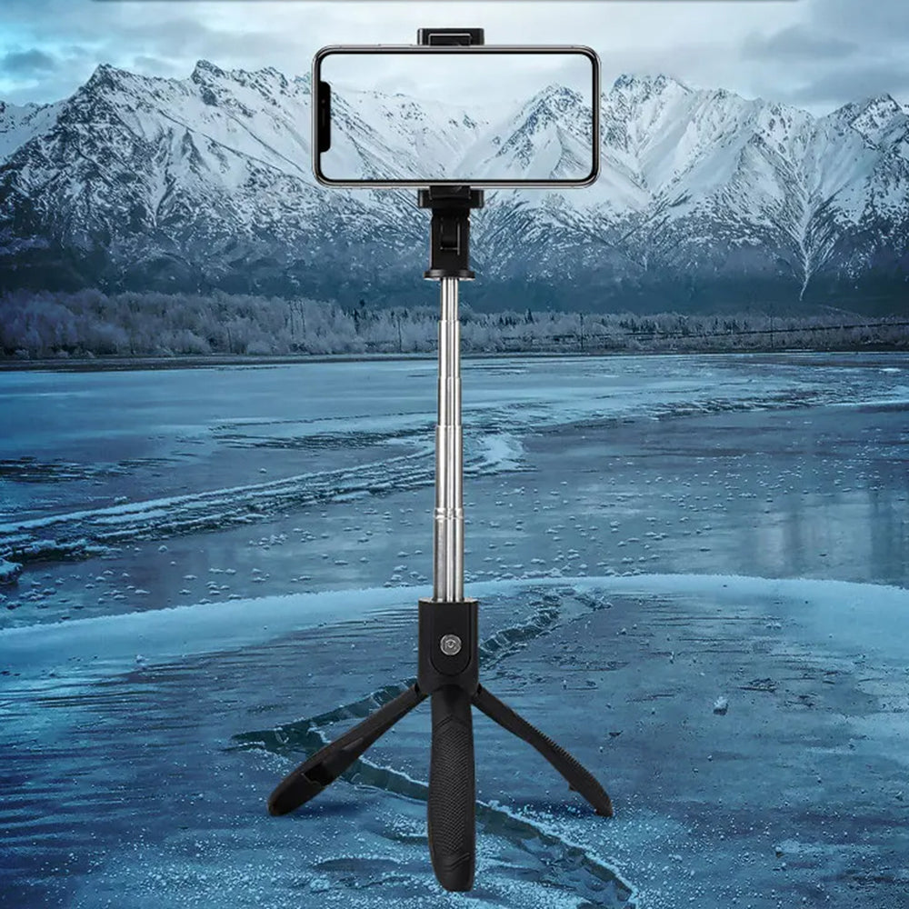 Selfie Stick Bluetooth Techsuit K06, Univerzalen, Črn