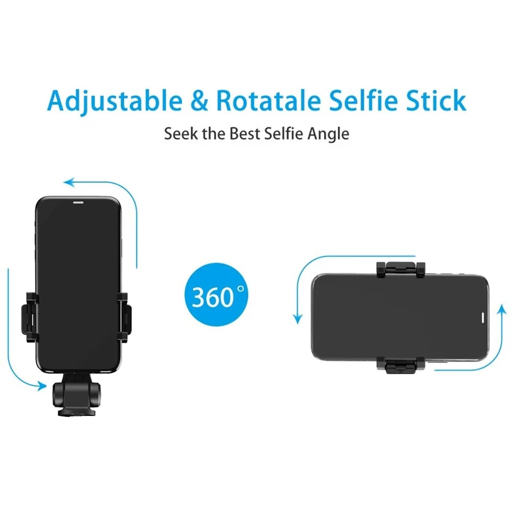 Selfie Stick Bluetooth Techsuit L01, Univerzalen, Črn
