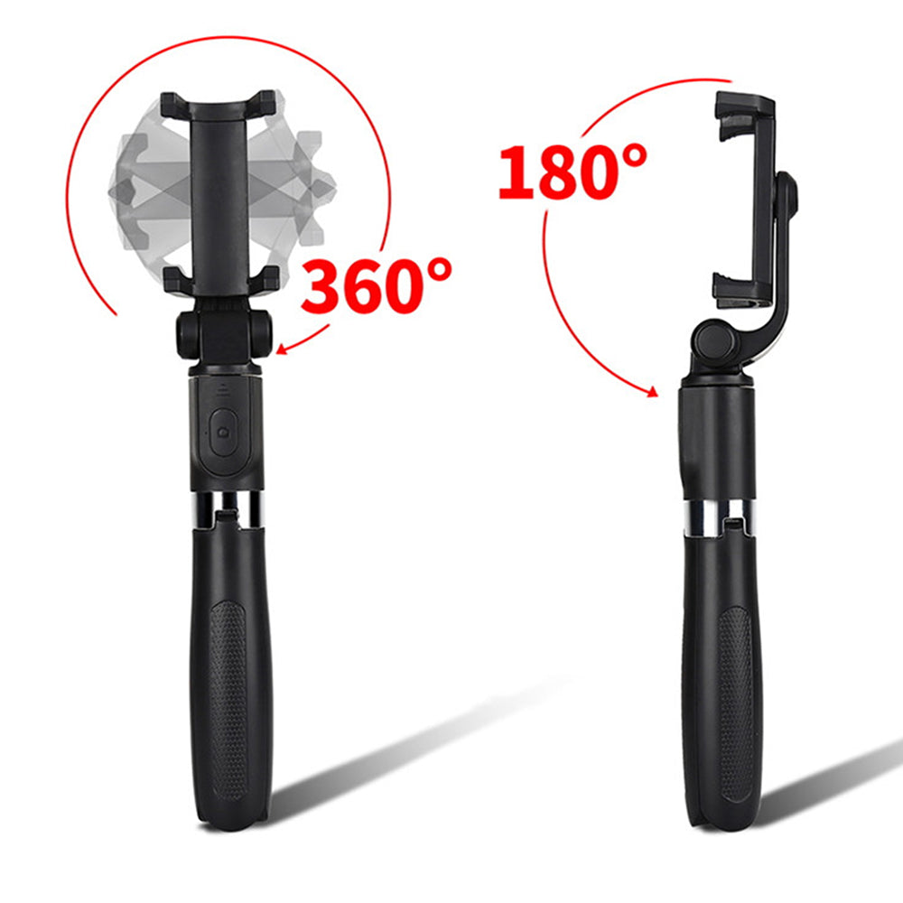 Selfie Stick Bluetooth Techsuit L01s, Univerzalen, Črn