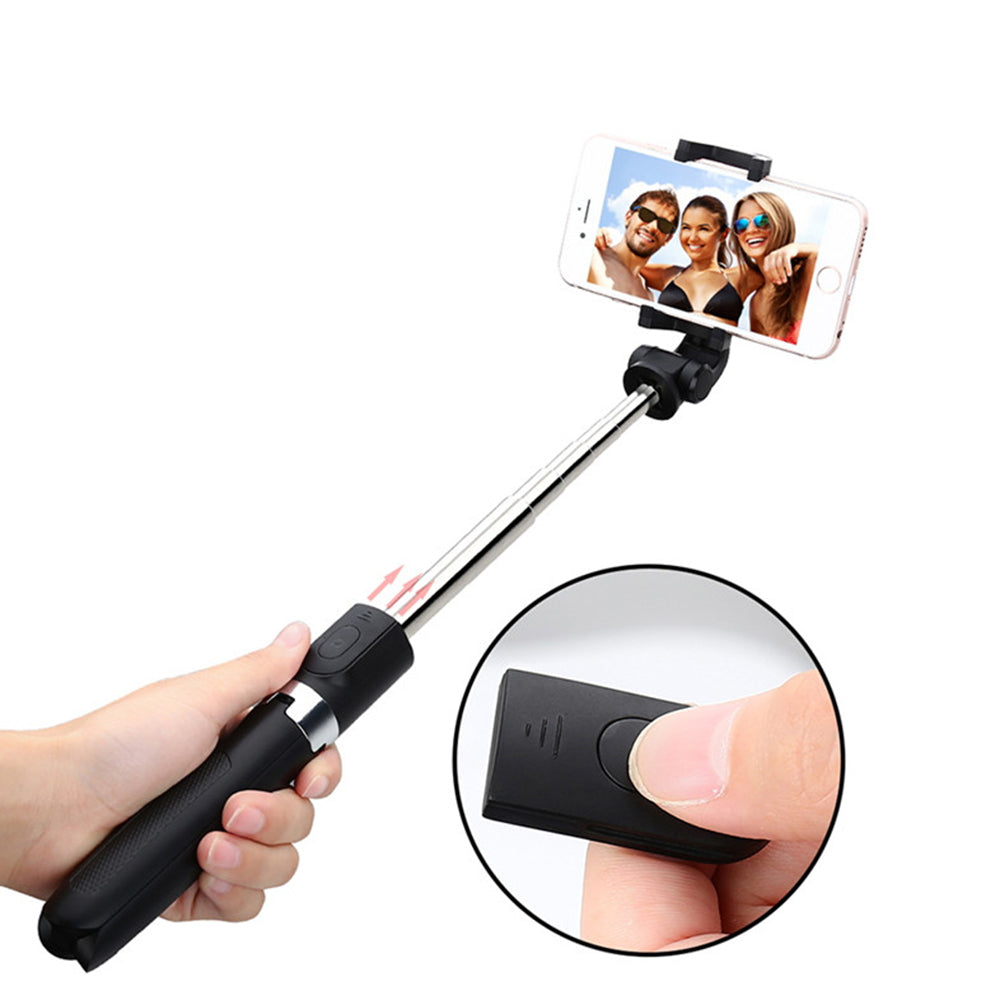 Selfie Stick Bluetooth Techsuit L01s, Univerzalen, Črn