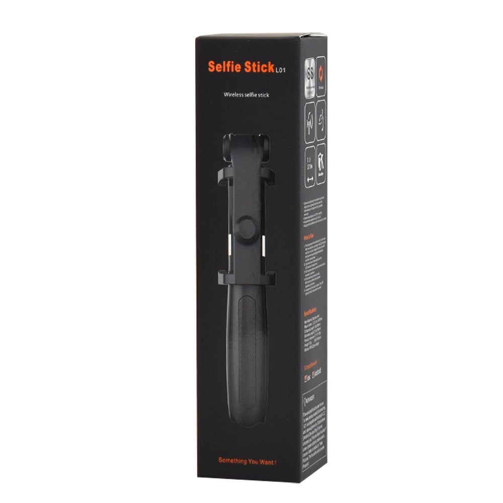 Selfie Stick Bluetooth Techsuit L01s, Univerzalen, Črn