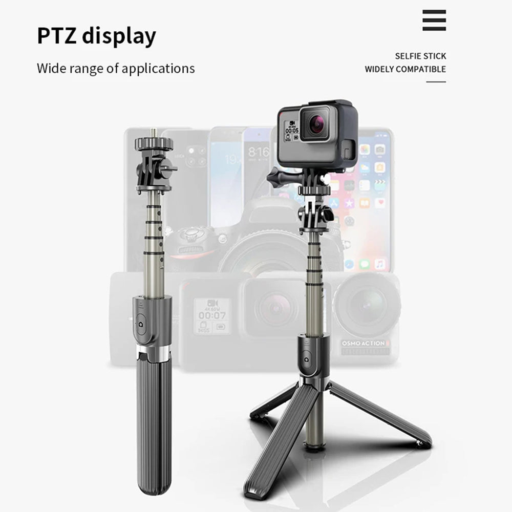 Selfie Stick Bluetooth Techsuit L03, Univerzalen, Črn