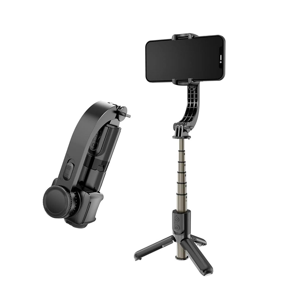 Selfie Stick Bluetooth Techsuit L08Mini, Univerzalen, Črn
