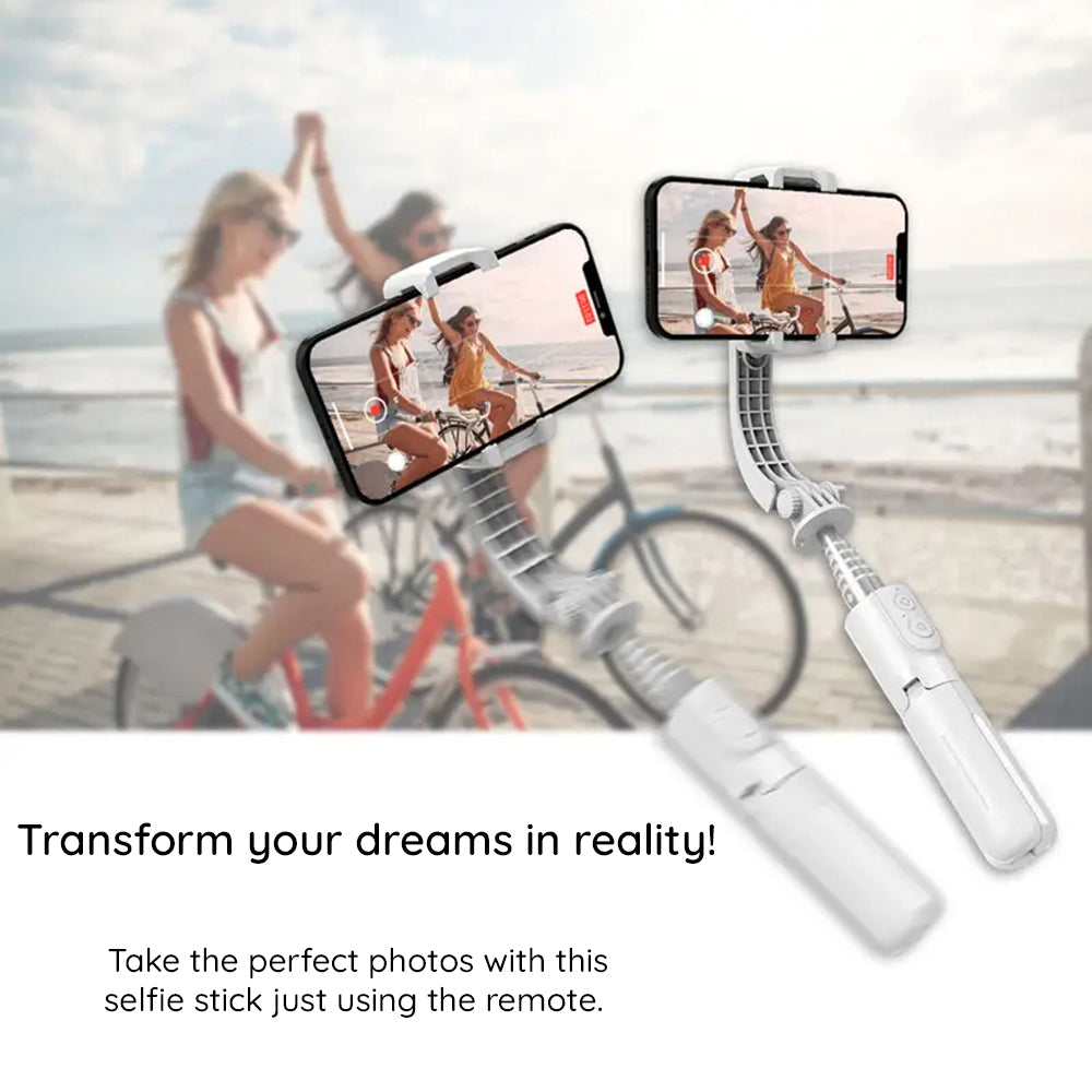 Selfie Stick Bluetooth Techsuit L08Mini, Univerzalen, Črn