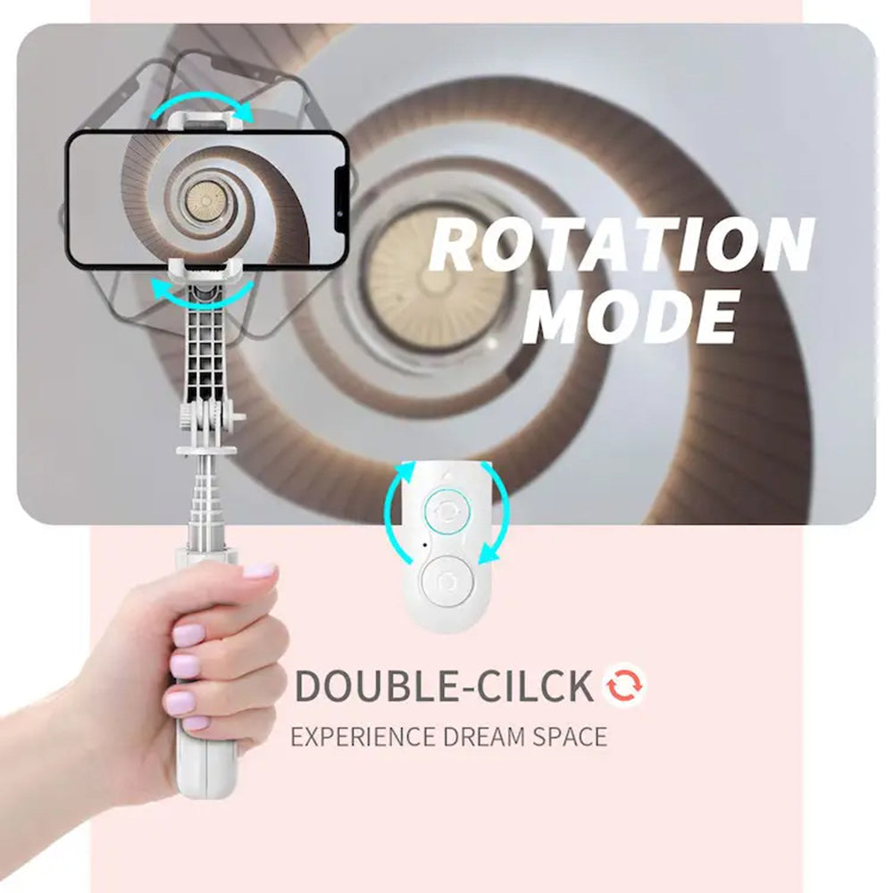 Selfie Stick Bluetooth Techsuit L08Mini, Univerzalen, Črn