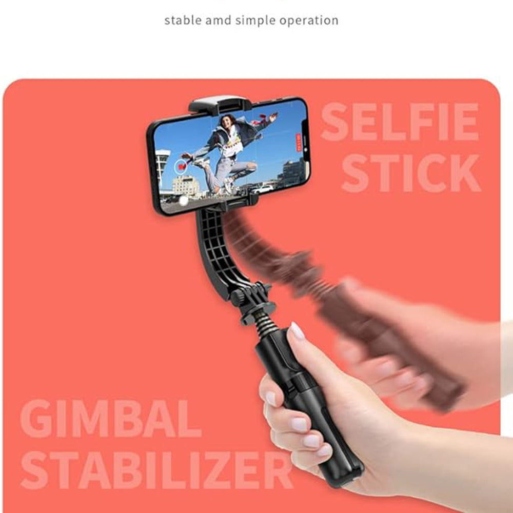 Selfie Stick Bluetooth Techsuit L08Mini, Univerzalen, Črn
